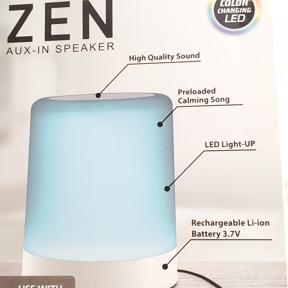Zen Color Changing Speaker Pre-loaded Calming Song - Picture 4 of 7